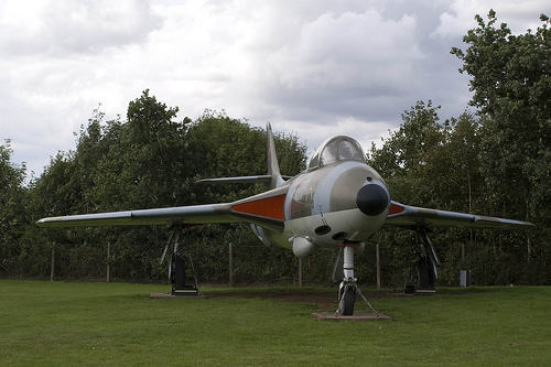straaljager in het RAF museum